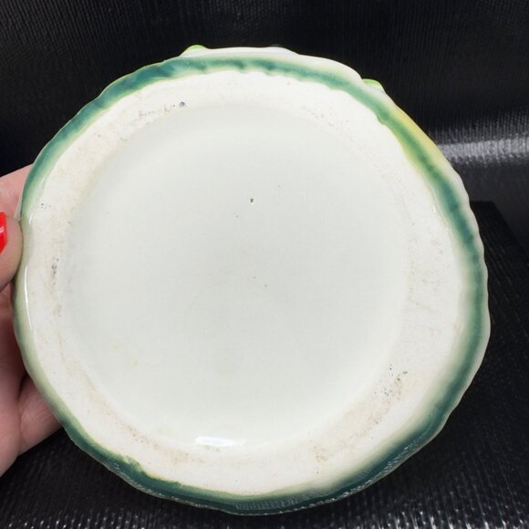 Anthropomorphic Onion Keeper Dish Bowl Lidded Crying Face Ceramic Container VTG - Picture 11 of 14